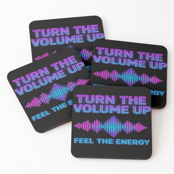 Item preview, Turn The Volume Up Feel The Energy – Motivational Gym Workout & Music Vibes Design designed and sold by fabricutie.