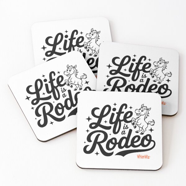 Artikelvorschau, Das Leben ist ein Rodeo – Witziges Zitat und skurrile Geschenkidee von WhimWiz entworfen und verkauft von WhimWiz.