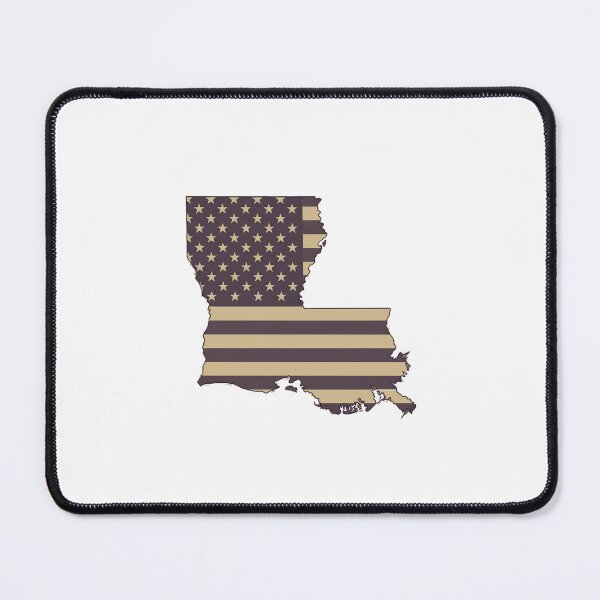 Item preview, louisiana State Vintage Stars & Stripes – Brown and Gold designed and sold by Paper Drip.