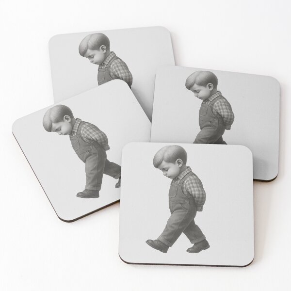 Item preview, Silent Steps – Minimal Black and White Art designed and sold by johnExpress02.