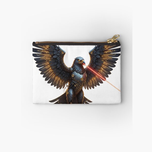 Item preview, Cyber Eagle Strike: Futuristic Armored Bird with Laser Beak & Glowing Wings designed and sold by Scorpio Art.