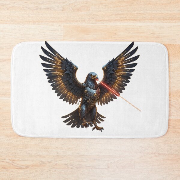 Item preview, Cyber Eagle Strike: Futuristic Armored Bird with Laser Beak & Glowing Wings designed and sold by Scorpio Art.