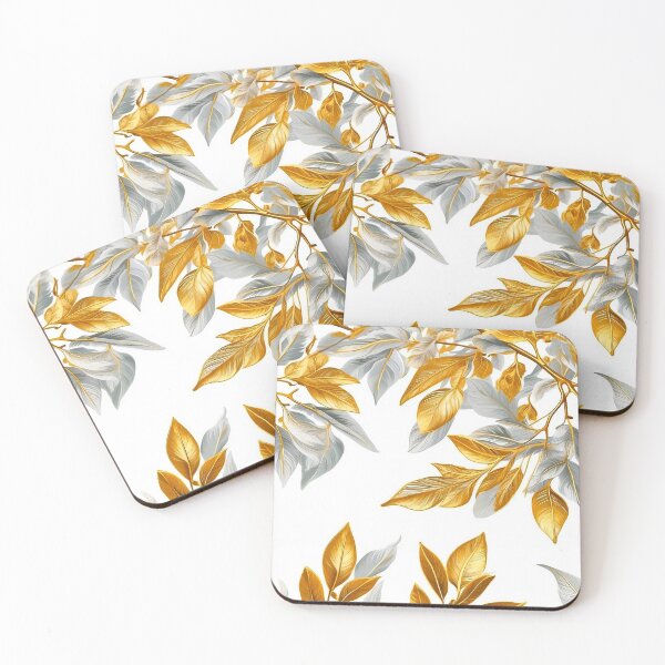 Item preview, Golden and Silver Leaves Design-2 designed and sold by flashARTstudio.