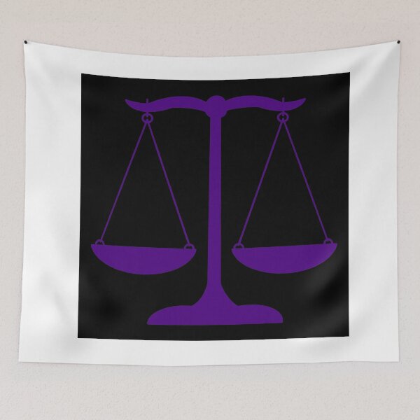 Item preview, Scales of Justice- Purple Background designed and sold by MagicMe-JD.