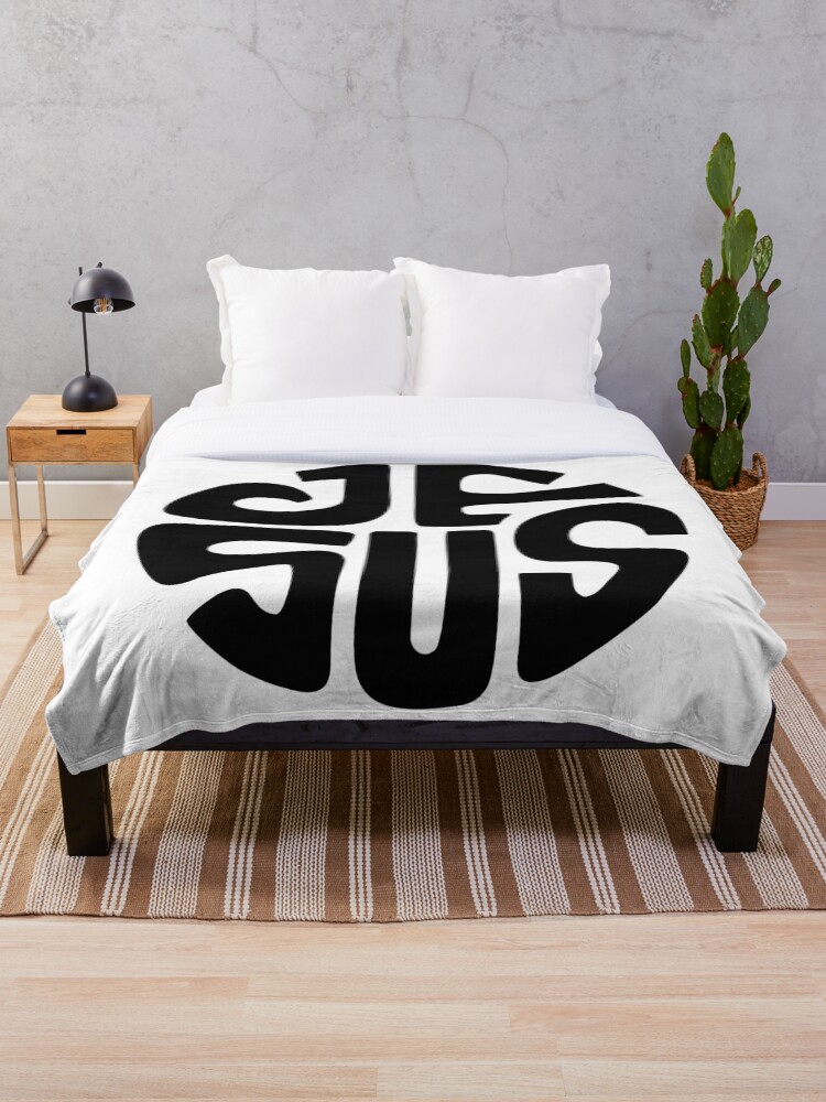 Thumbnail 1 of 6, Throw Blanket, Jesus designed and sold by GraphicMondaze.