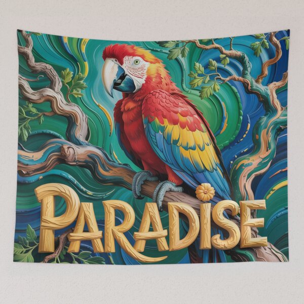 Item preview, Colorful parrot,style Van Gogh. designed and sold by elegantpaterns.