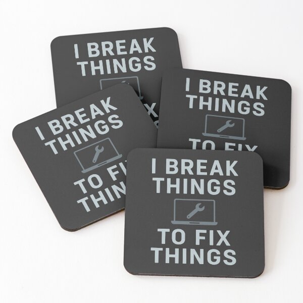Item preview, I Break Things to Fix Things — Funny IT & Programmer Shirt designed and sold by Laughprints.