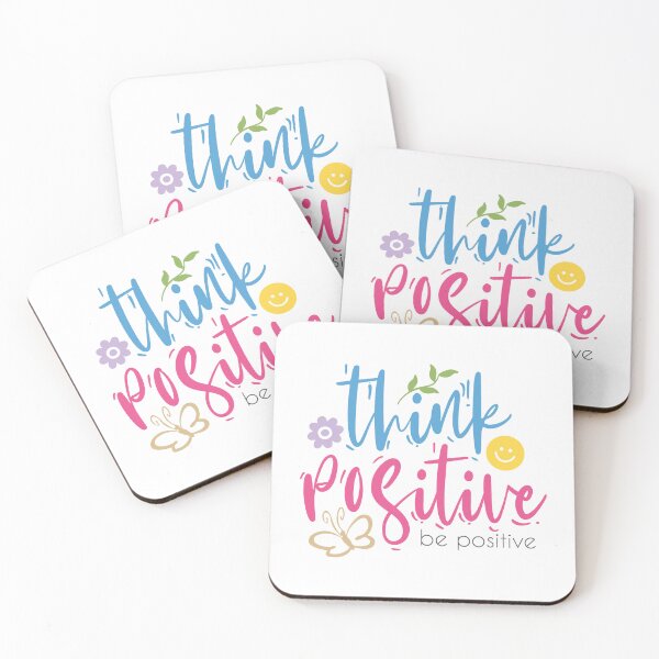 Item preview, Think positive be positive designed and sold by SweetberryHouse.
