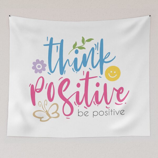 Item preview, Think positive be positive designed and sold by SweetberryHouse.