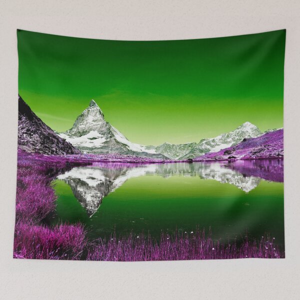 Item preview, Matterhorn reflection – tranquility above Zermatt / Swiss Artwork Photography designed and sold by Raphael Wolf.