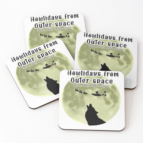 Item preview, Santa Got Abducted! | Howlidays from Outer Space designed and sold by BlackDot Studio.