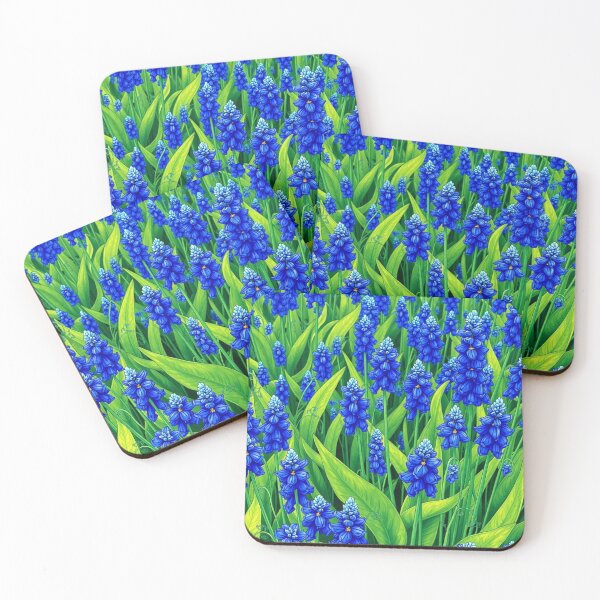 Item preview, Blue Muscari Field designed and sold by flashARTstudio.