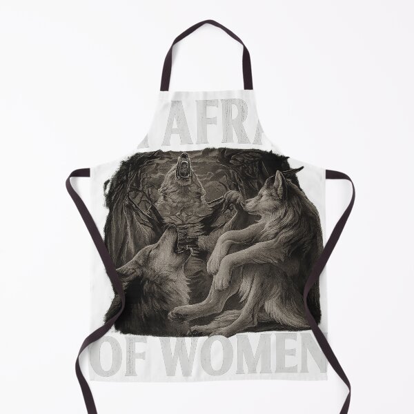 Item preview, I Am Afraid of Women – Lonely Wolf Meme Shirt designed and sold by Fiebertraum Fashion.