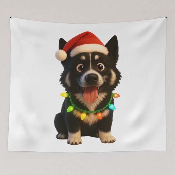 Item preview, Christmas Karelian Bear Dog designed and sold by Sillytoe.