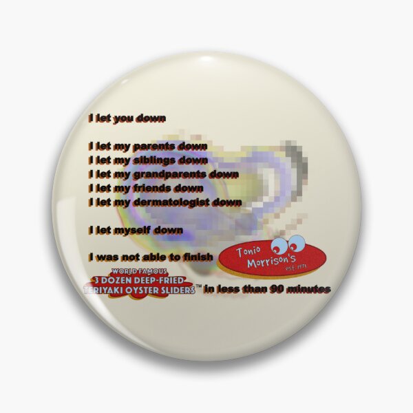 Item preview, Tonio Morrison's Badge of Shame designed and sold by jsmerchshop.