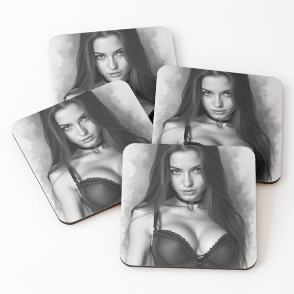 Item preview, Sana | Charcoal on Canvas 11 designed and sold by KasaHunterHarem.