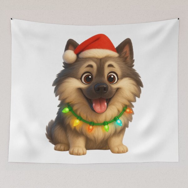 Item preview, Christmas Keeshond designed and sold by Sillytoe.