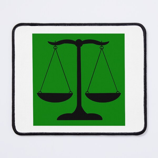 Item preview, Scales of Justice- Green Background designed and sold by MagicMe-JD.