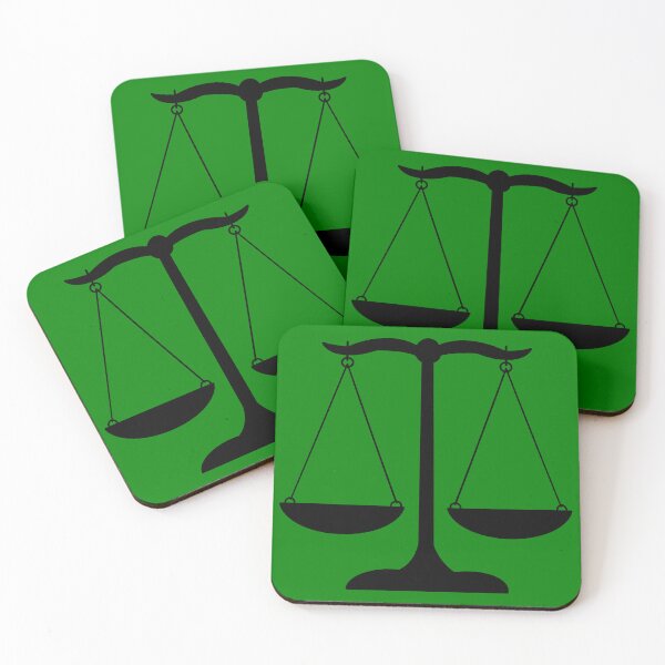 Item preview, Scales of Justice- Green Background designed and sold by MagicMe-JD.