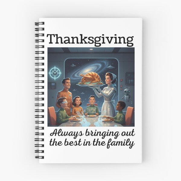 Item preview, Futurist Dysfunctional Family Thanksgiving Tee, Humorous Vintage Retro Turkey Day shirt Fun! Celebrate with a futuristic family dinner, nodding to retro vibes and endless laughs designed and sold by NADIASHOP86.