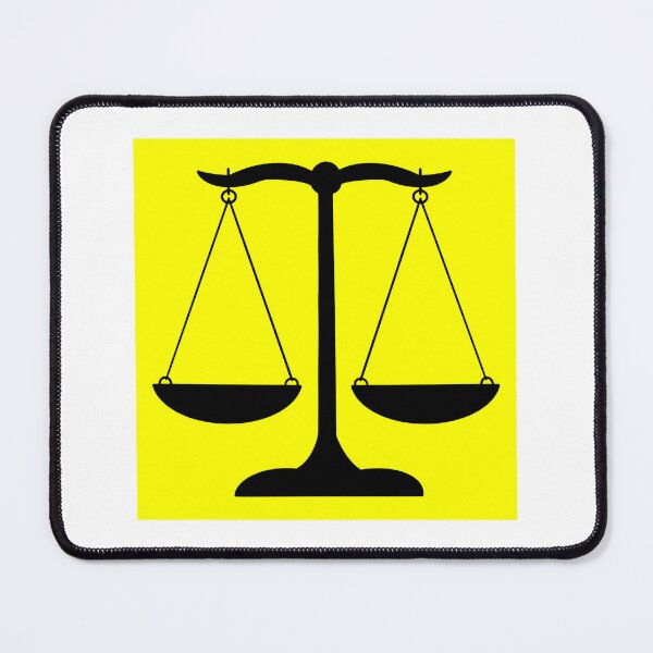Item preview, Scales of Justice- Yellow Background designed and sold by MagicMe-JD.