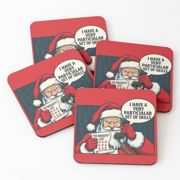Item preview, Serious Santa - Taken Parody Naughty List  Funny Santa Claus Christmas Humor Holiday Dark Comedy designed and sold by AnTartstudios.