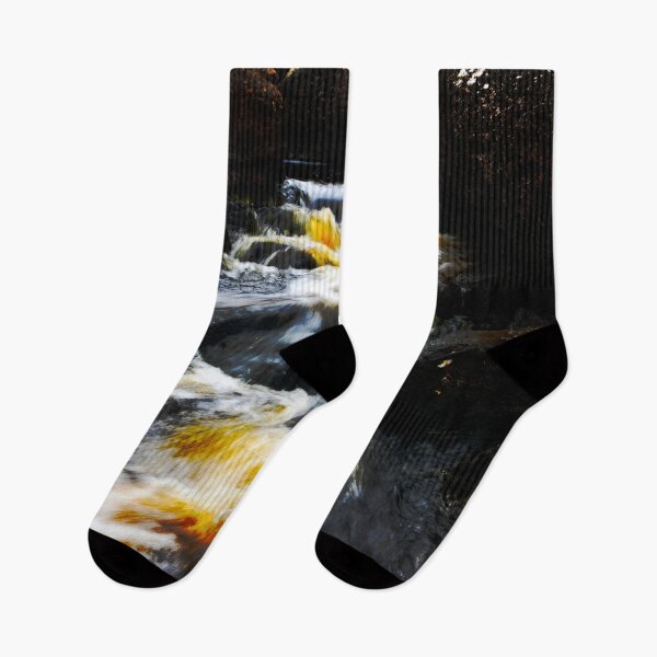 Item preview, Futuristic River – Ireland in Yellow and Darkness / Swiss Artwork Photography designed and sold by Raphael Wolf.