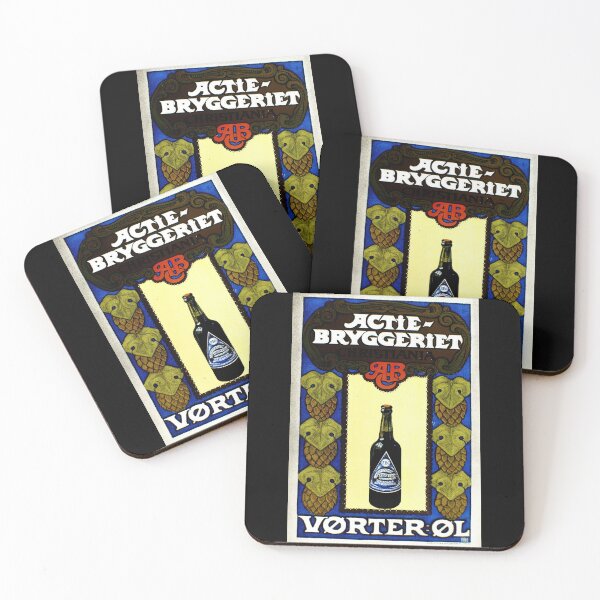 Item preview, Art Nouveau Malt Beer Poster | Vørter-Øl Vintage Print | Actie Bryggeriet Christiania | Early 20th Century Norwegian Art designed and sold by artofuniverse.