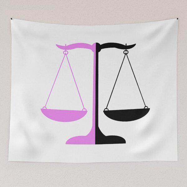 Item preview, Scales of Justice- Pink and Black designed and sold by MagicMe-JD.