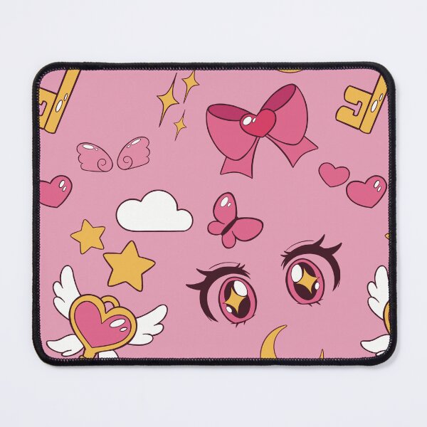 Item preview, Kawaii Magical anime girl repeating pattern designed and sold by CosyCosmos.