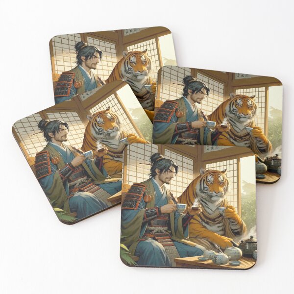 Item preview, Tiger's teatime with samurai designed and sold by OCNau.