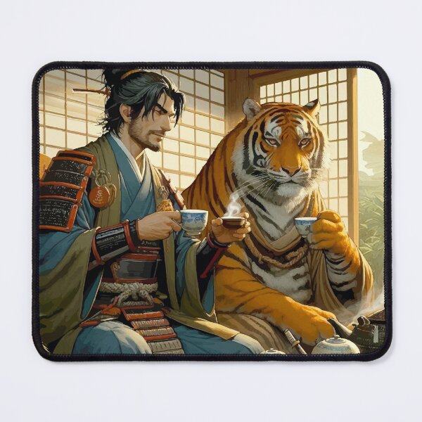 Item preview, Tiger's teatime with samurai designed and sold by OCNau.