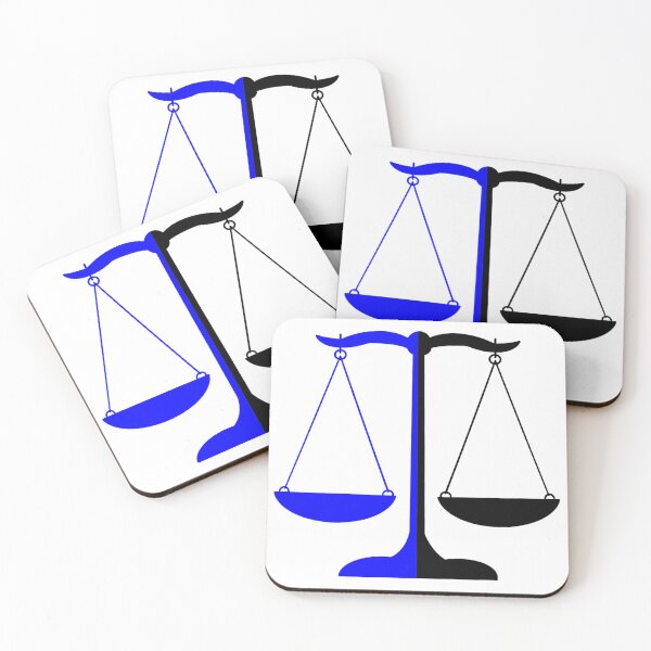 Item preview, Scales of Justice- Blue and Black designed and sold by MagicMe-JD.
