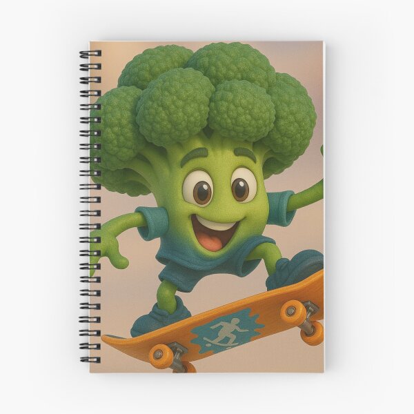 Item preview, Skater Broccoli designed and sold by Sillytoe.