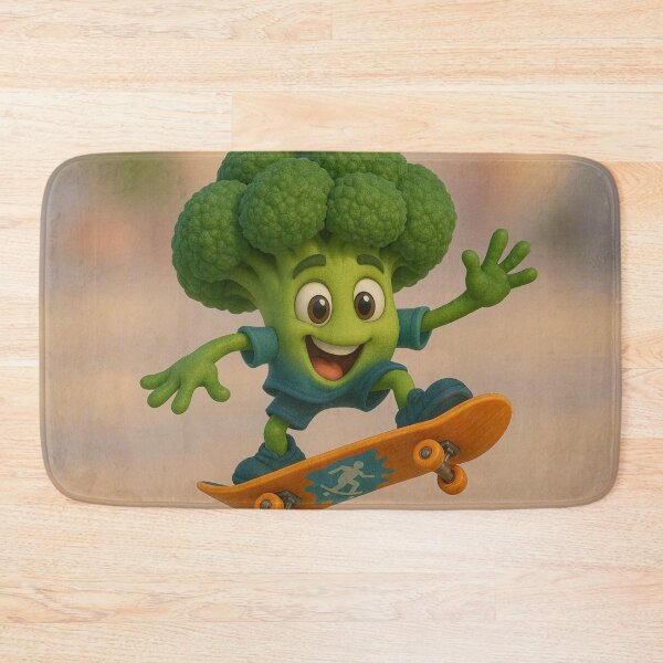 Item preview, Skater Broccoli designed and sold by Sillytoe.