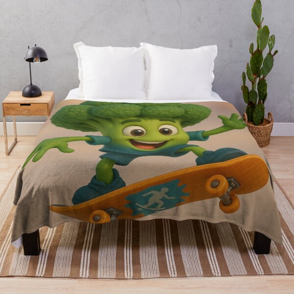 Item preview, Skater Broccoli designed and sold by Sillytoe.