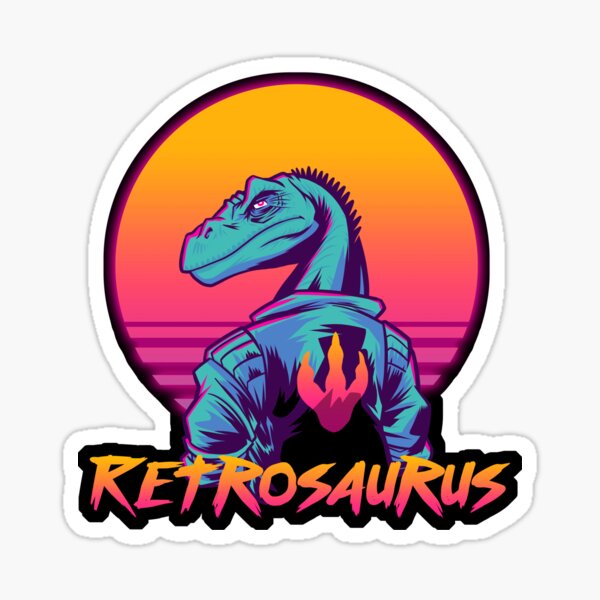 Retrosaurus - Velocity Raptor Sticker