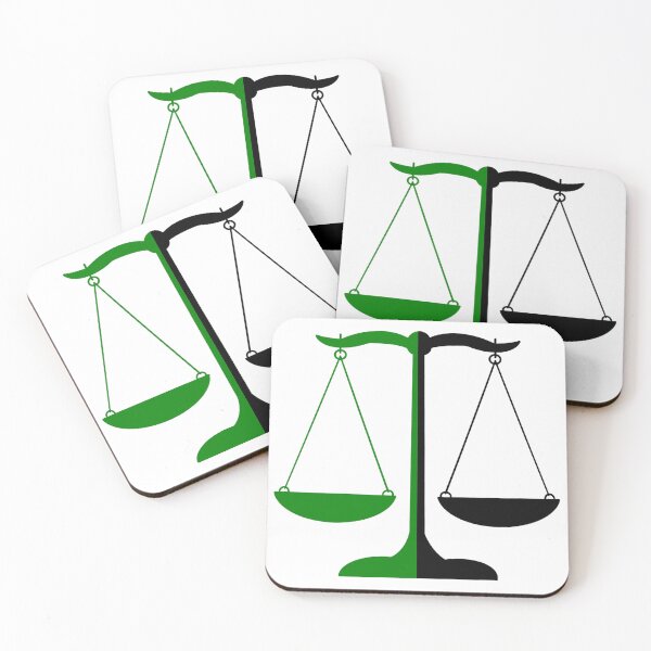 Item preview, Scales of Justice- Green and Black designed and sold by MagicMe-JD.