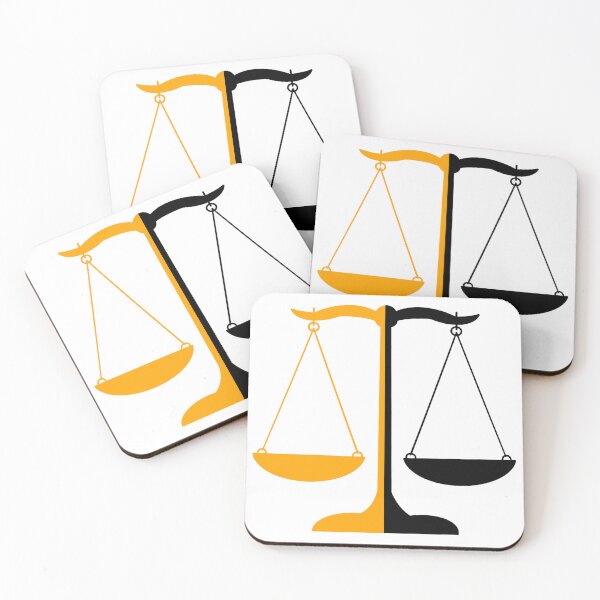 Item preview, Scales of Justice- Orange and Black designed and sold by MagicMe-JD.