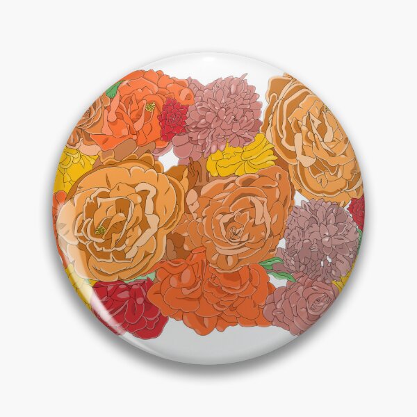 Item preview, Autumn colored flowers designed and sold by Artistkhg.