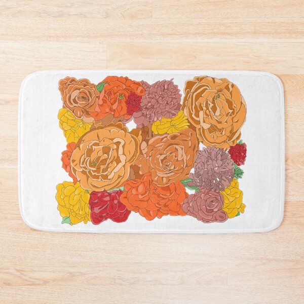 Item preview, Autumn colored flowers designed and sold by Artistkhg.