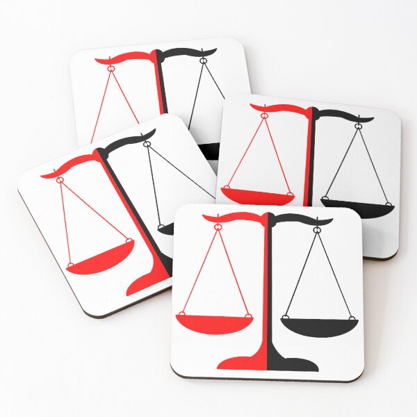 Item preview, Scales of Justice- Red and Black designed and sold by MagicMe-JD.