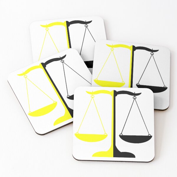 Item preview, Scales of Justice- Black and Yellow- Law Art designed and sold by MagicMe-JD.