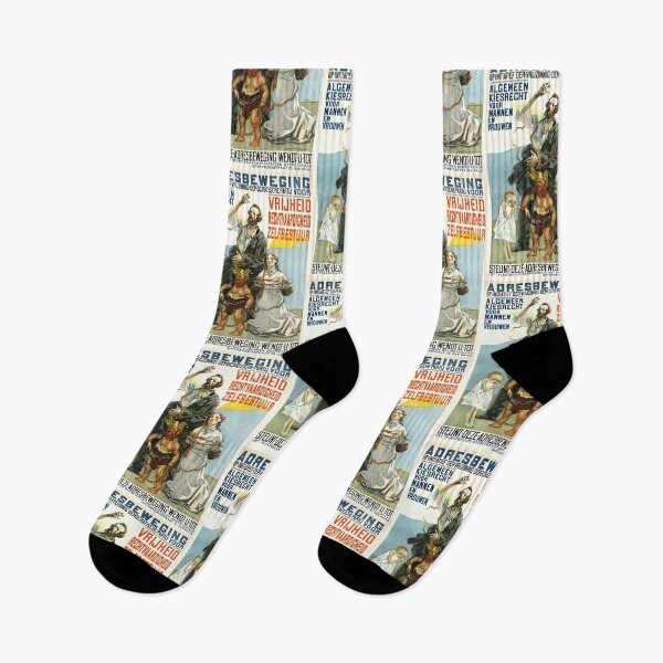 Item preview, Early 20th Century Dutch Political Art Poster | Universal Suffrage Movement | Martin Monnickendam | Liberation & Justice designed and sold by artofuniverse.