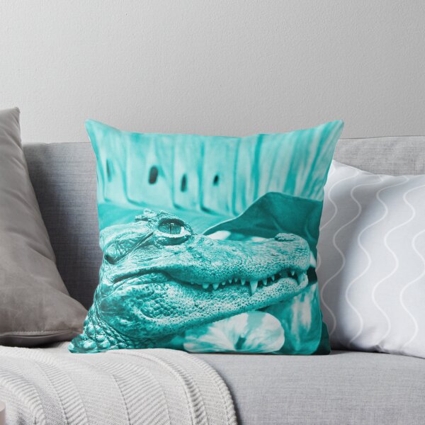 Item preview, Turquoise Alligator – Gaze of Dominance / Swiss Artwork Photography designed and sold by Raphael Wolf.