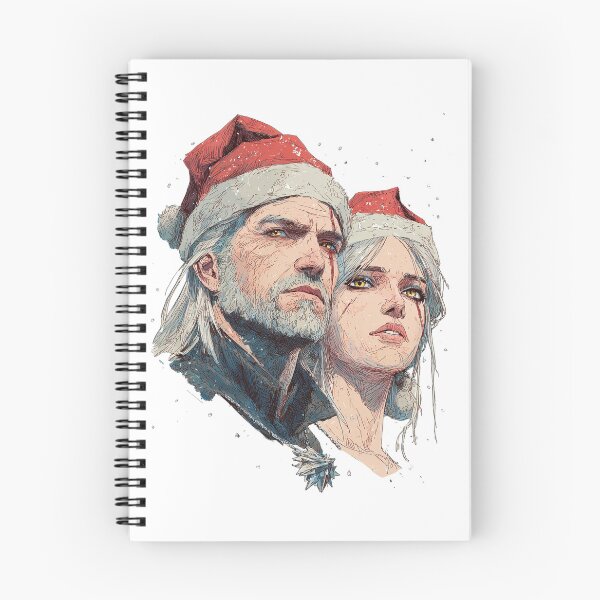 Item preview, Geralt and Ciri in Christmas Mood designed and sold by Pop Haven.