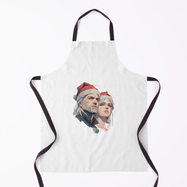 Item preview, Geralt and Ciri in Christmas Mood designed and sold by Pop Haven.