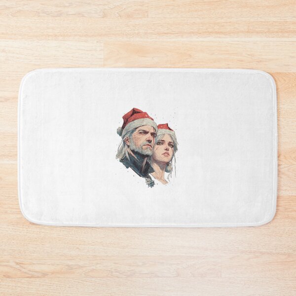 Item preview, Geralt and Ciri in Christmas Mood designed and sold by Pop Haven.
