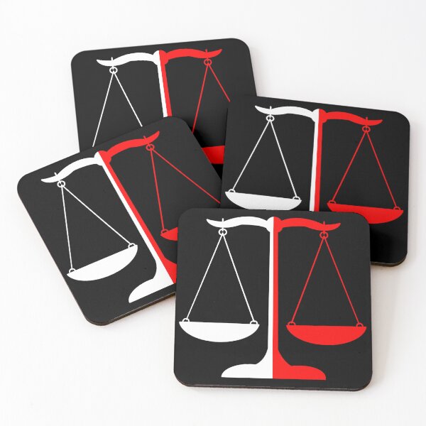 Item preview, Scales of Justice- Red and White designed and sold by MagicMe-JD.