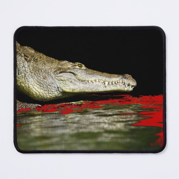 Item preview, Crocodile – Blood-red water of tension / Swiss Artwork Photography designed and sold by Raphael Wolf.
